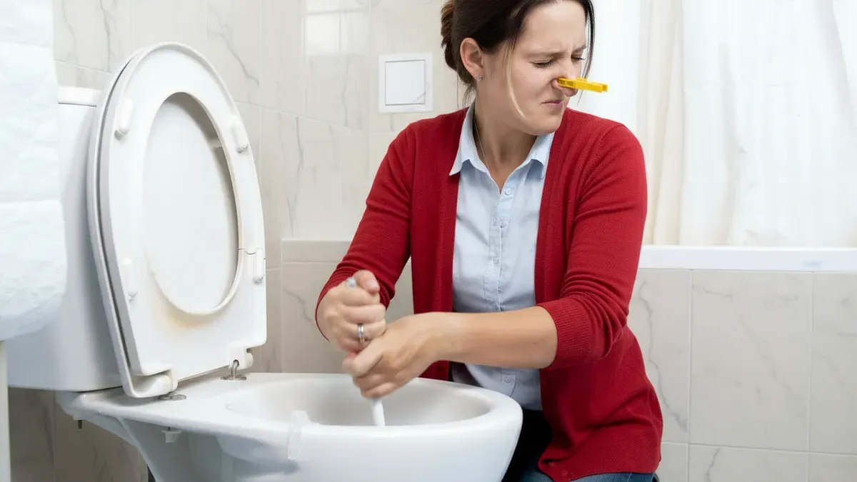 So entfernen Sie Toilettengerüche mit einfachem Haushaltsessig